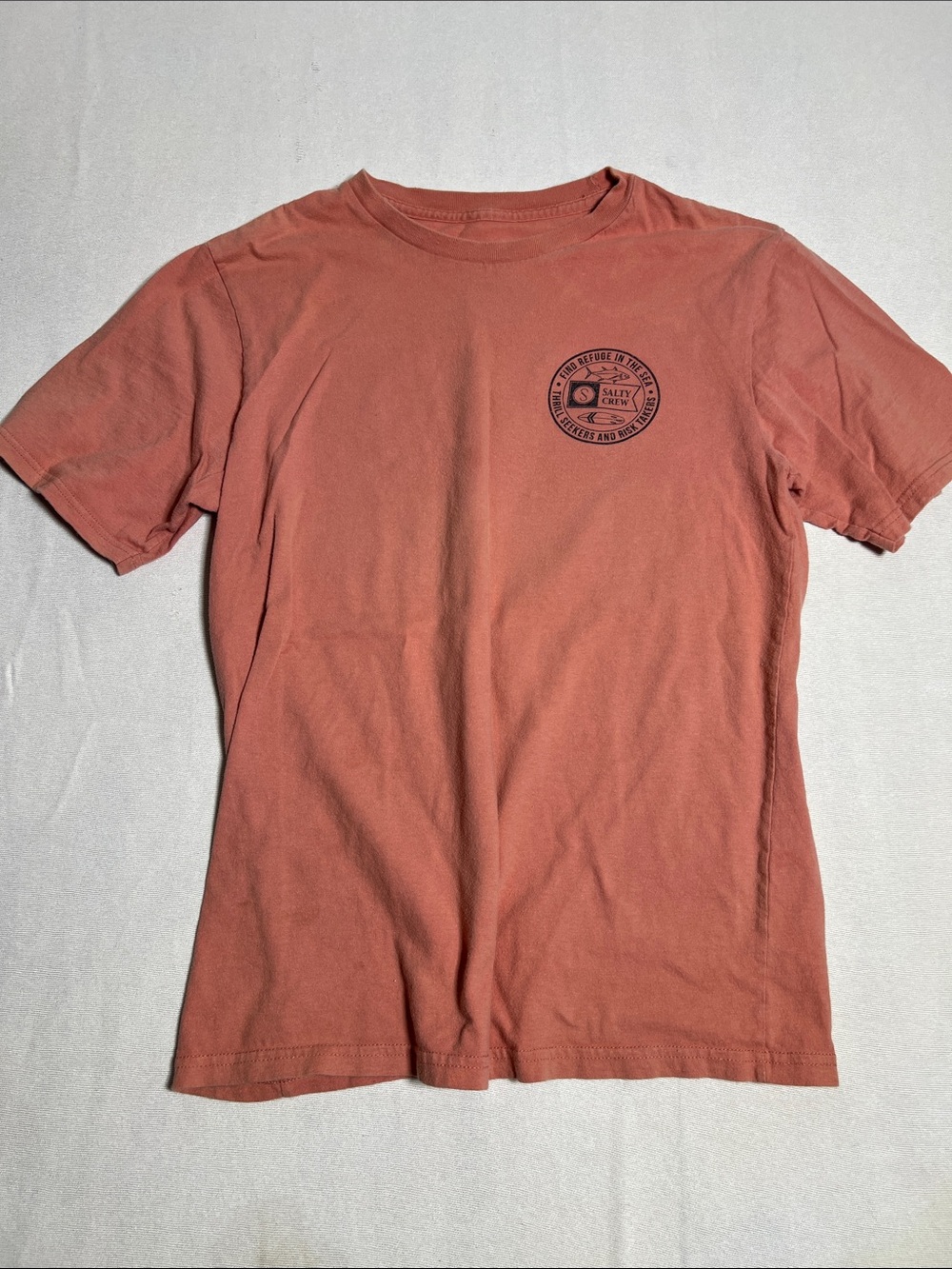 Salt Life Men's Short Sleeve Tee in Coral Rust